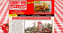 Desktop Screenshot of cobblynobcafepizza.com